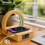 Cypress 2.0 – 4 in 1 Wireless Charger with Clock, Speaker & Lamp
