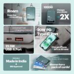 Roam+ 20000mAh Compact Power Bank – 20W Fast Charging