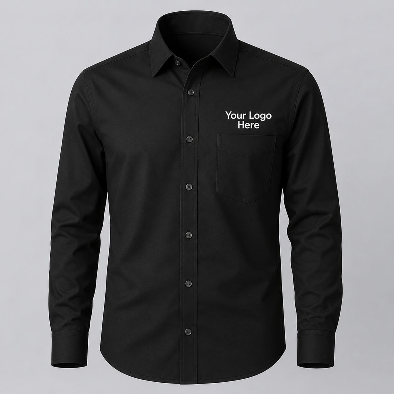 Customizable Formal Shirt Black Customizable Formal Shirt Black