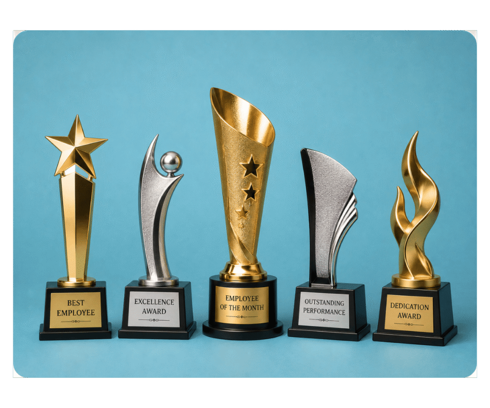 Buy Custom Metal Trophies & Awards For Corporate Events