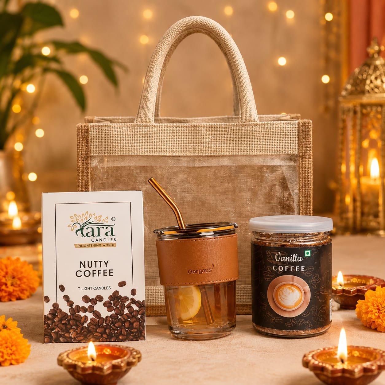 Brew Bliss Coffee & Wellness Hamper For Diwali Brew Bliss Coffee & Wellness Hamper For Diwali