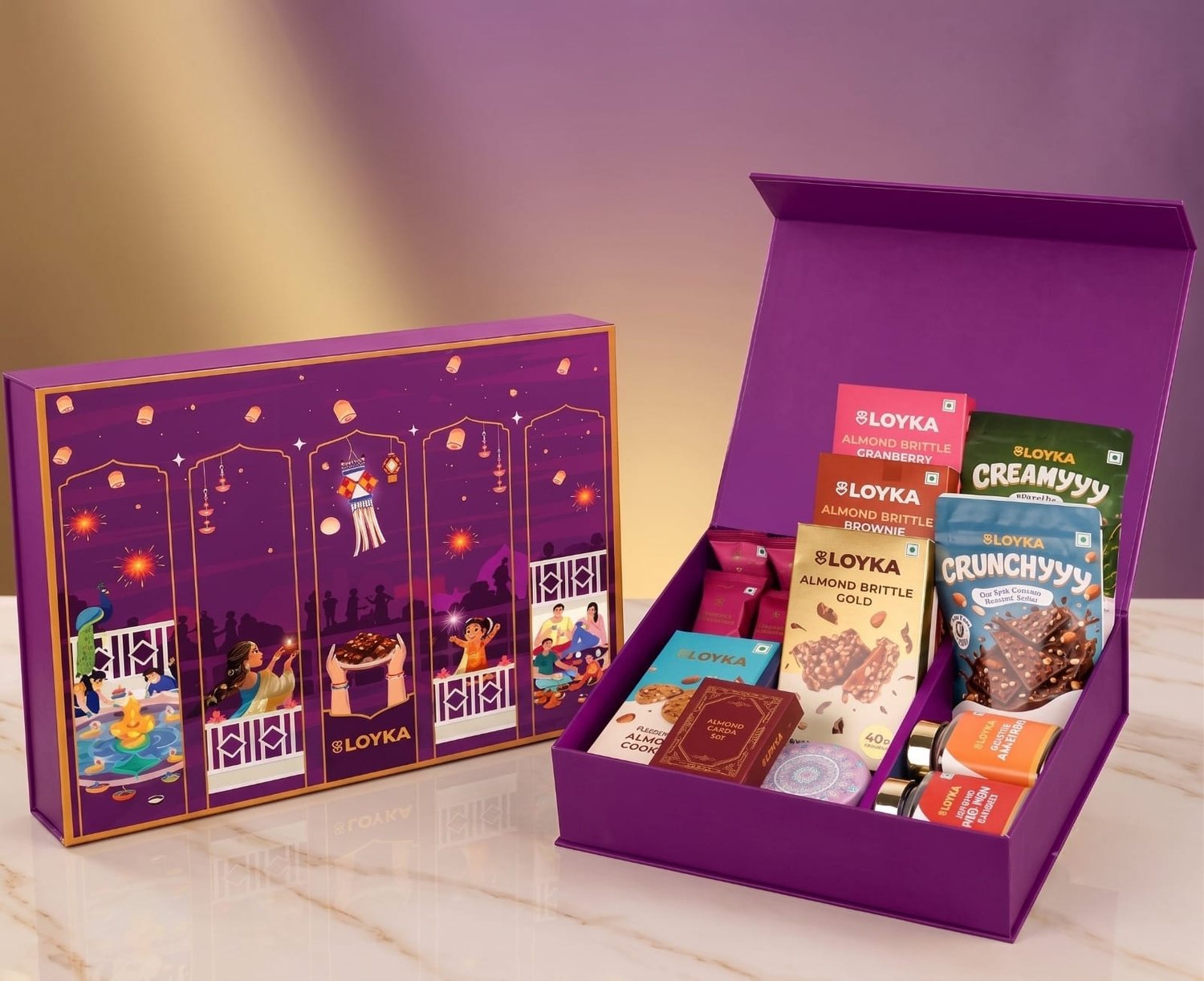 LOYKA Nostalgia Box Corporate Diwali Gift Hamper LOYKA Nostalgia Box Corporate Diwali Gift Hamper