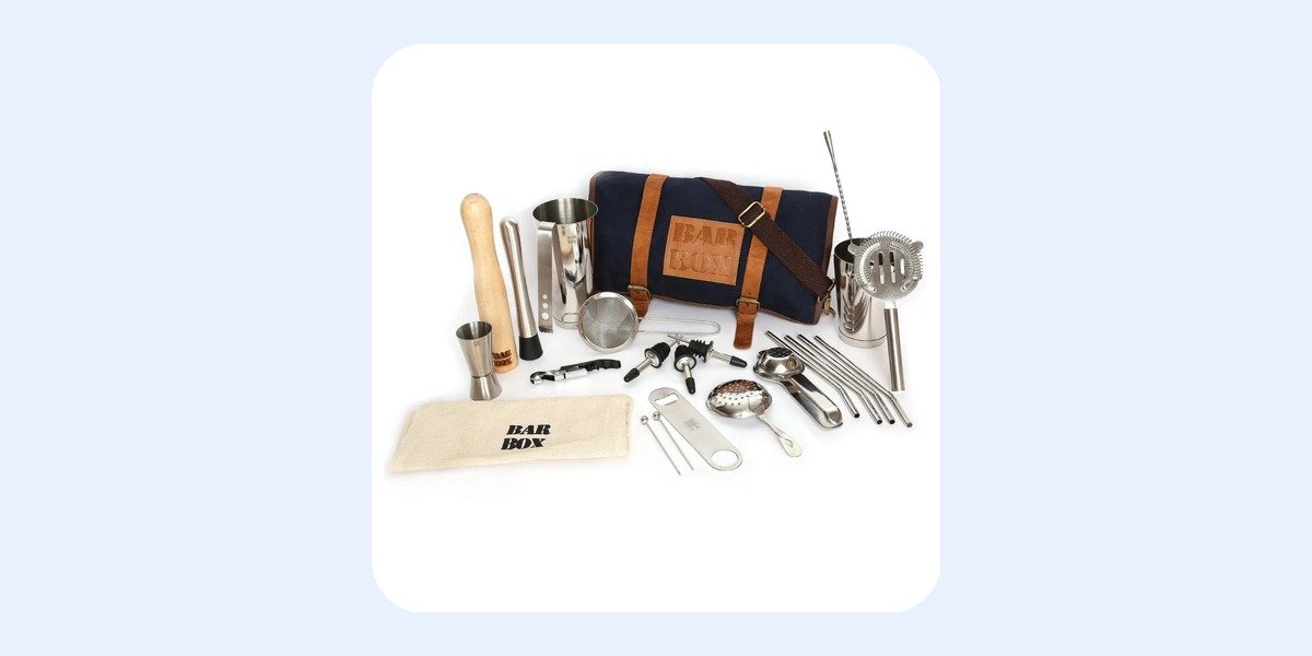 BarBox Mega Bartender Travel Kit Bag (Blue)