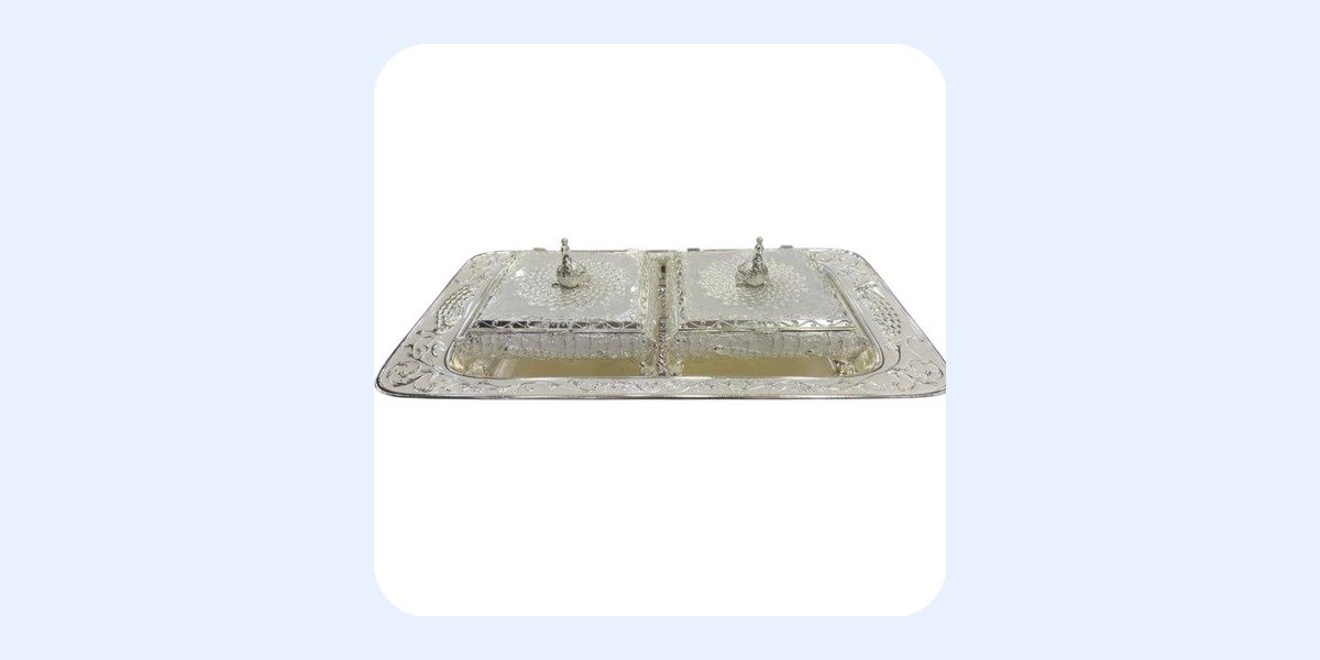 Royal Silver-Plated Jar Set with Tray